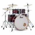 Pearl Decade Maple Pro Drum Kit w/Sabian XSRs, Deep Red Burst