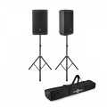JBL EON715 15" Active PA Speaker with Bluetooth, Pair with Stands