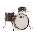 Natal Café Racer 18'' 3pc Shell Pack, Ebony Pinstripe Veneer