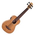 Luna Bari-Bass Ukulele w/ Preamp, Quilt Top