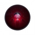 Idiopan Domina Pro 12'' Tunable Steel Tongue Drum w/Pick up, Ruby Red