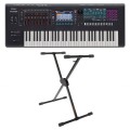 Roland Fantom 6 61 Key Synthesizer Workstation with X-Frame Stand