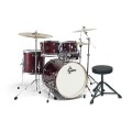 Gretsch Energy 22" Drum Kit w/ Hardware & Paiste 101 Set, Wine Red