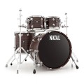 Natal Café Racer 22'' 4pc Shell Pack, Ebony Pinstripe Veneer