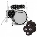 Yamaha PHX 22'' 4pc Shell Pack w/AAA Case Set, Solid Black