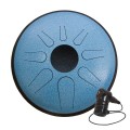 Idiopan Domina 12'' Tongue Drum Chakra Tuning w/Pick Up, Blue Lotus