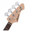 Aria JET-B Bass, See Through Vintage White