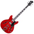 Hagstrom Viking Short Scale Bass, Wild Transparent Cherry