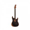 Fender American Acoustasonic Strat, Black - Ex Demo