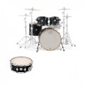 DW Design Series 22'' 5pc Shell Pack w/Snare, Black Satin
