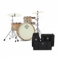 Dixon Drums 'Little Roomer' Gig Pack w/Hardware & Bags, Satin Natural