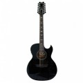 Dean Exhibition 12-String, Classic Black - Ex Demo