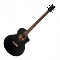 Ortega Deep Series 7 Electro Medium Scale Cutaway Bass, Satin Black