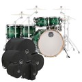 Mapex Armory 22'' LA Fusion 6pc Shell Pack w/Bag Set, Emerald Burst