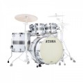 Tama Starclassic Maple 22'' 4pc Shell Pack, Silver Snow Racing Stripe
