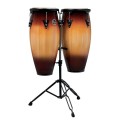 LP Aspire 11" & 12" Congas with Double Stand, Vintage Sunburst