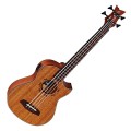 Ortega LIZZY-PRO Electro Uke Bass, Natural Dark Brown