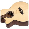 Ortega D538-4-L Electro Acoustic Bass LH, Natural