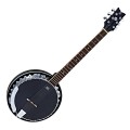 Ortega OBJE350/6-SBK Raven Series 6 String Electro Banjo, Black