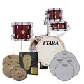 Tama Club-Jam 14" Flyer Practice Bundle, Candy Apple Mist