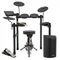 Yamaha DTX432 Electronic Drum Kit with Stool, Sticks and sideKIK Amp