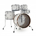 Dixon Drums Jet Set Plus 5pc Drum Kit w/Hardware, Sub Zero White